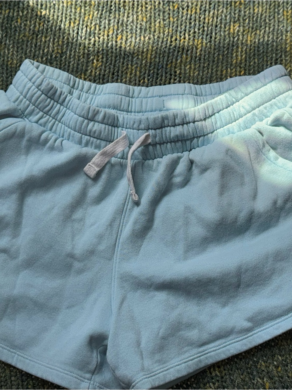 Under Armour Light Blue Athletic Shorts with Drawstring Waist